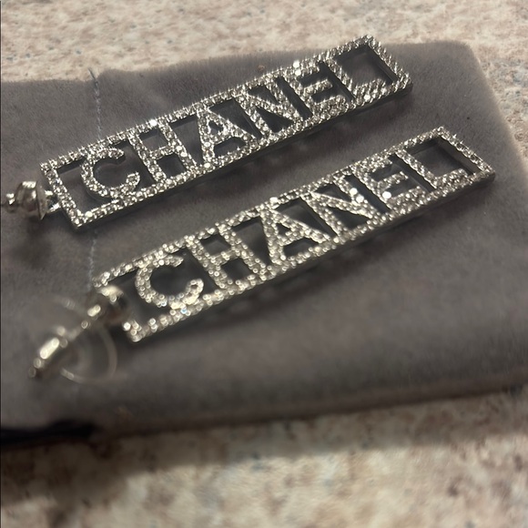 Chanel Silver Earrings - Picture 3 of 5